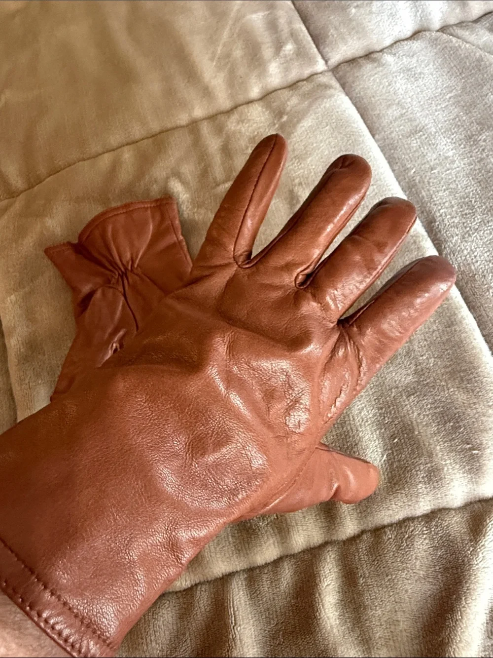 3M Thinsulate Brown Leather Gloves